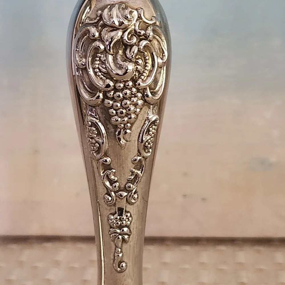 VTG Godinger Mid Century Baroque Style Set of(2) Candlesticks Ornate Silverplate